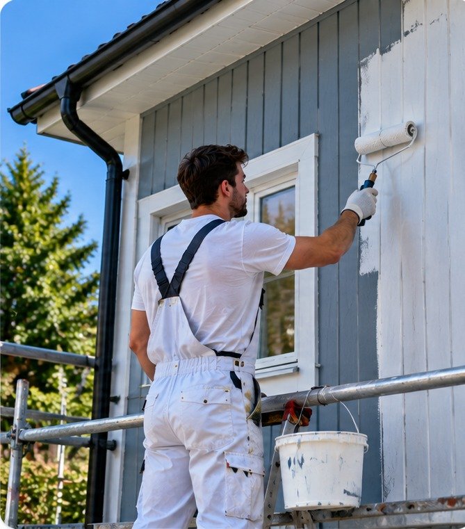 Professional exterior house painting